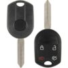 2011 - 2019 Ford Lincoln 4 Button New Style H75 Remote Head Aftermarket Key Shell w/ Trunk