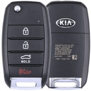 2018 - 2021 Kia Rio Remote Flip Key 4B Trunk - NYOSYEC4TX1611 (SC 4BT) - 433 MHz - KK12