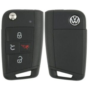 2015 - 2018 Volkswagen Remote Flip Key 5G0 959 752 BD without Comfort Access MQB HU66 Key-way