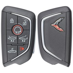 2020 Chevrolet Corvette C8 Smart Key 7B- YG0G20TB1 - Carbon Gray Logo