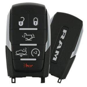 2019 - 2021 Ram 1500 Pickup Smart Key 6B Starter / Tailgate / Air Suspension - OHT-4882056 - 433 MHz - Satin Sides