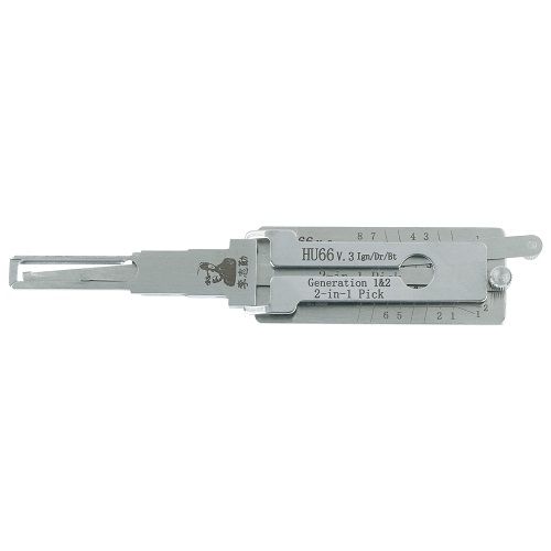 Original Lishi Volkswagen Audi 2 in 1 Pick and Decoder HU66 - All Generations Dual Lifter