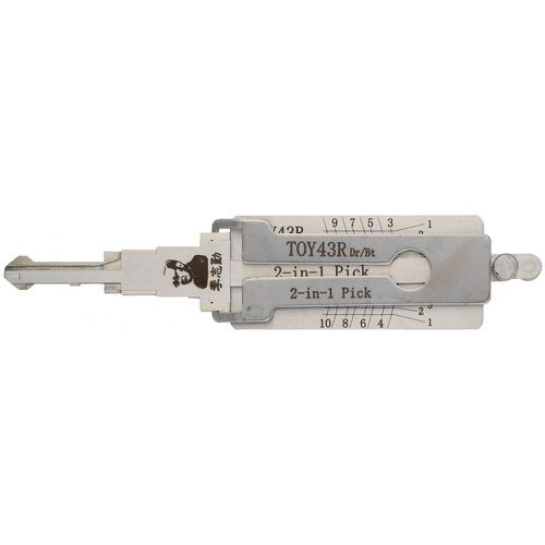 Original Lishi GM 2 In 1 Pick And Decoder TOY43R / B108 / B110 with Anti-Glare