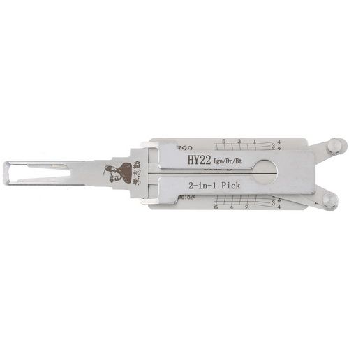 Original Lishi Hyundai Kia 2 Track 6 Cut 2 In 1 Pick And Decoder HY22 KIA7