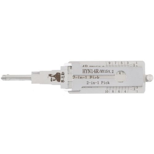 Original Lishi Hyundai Kia 2 in 1 Pick and Decoder HY15V.2 HYN14R