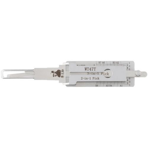 Original Lishi Saab 4 Track 2 in 1 Pick and Decoder WT47T