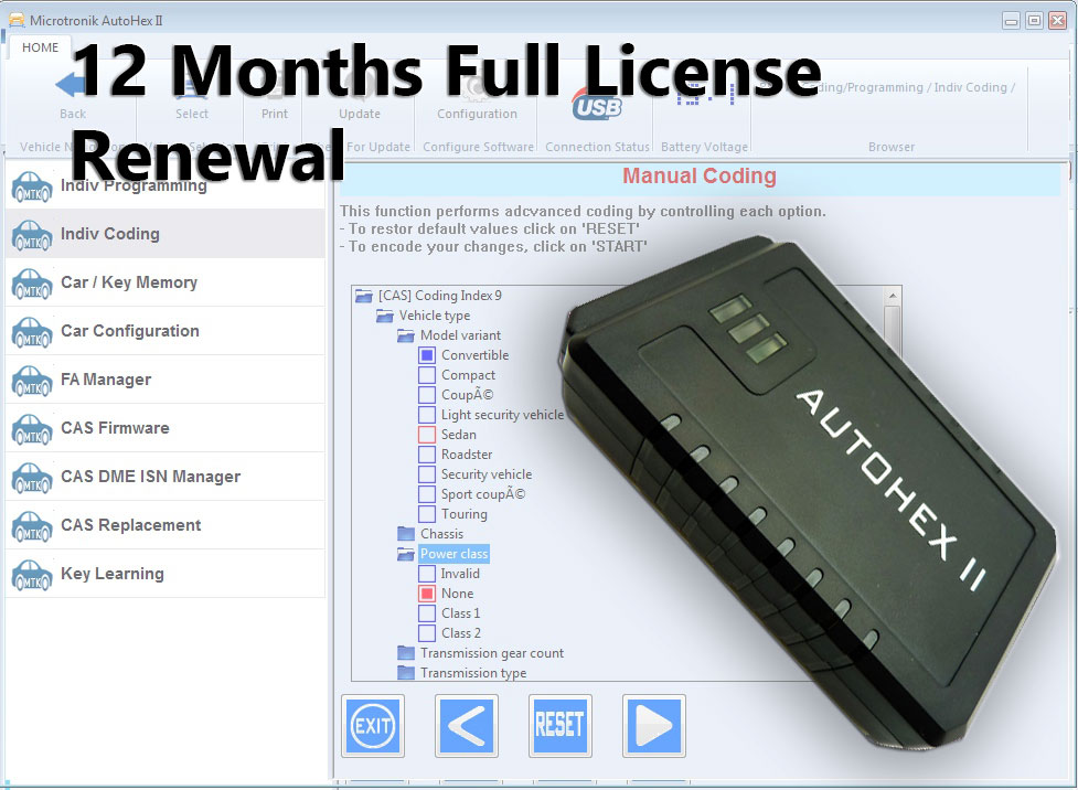 Microtronik AutoHex II 1 Year Update Subscription - Full Package